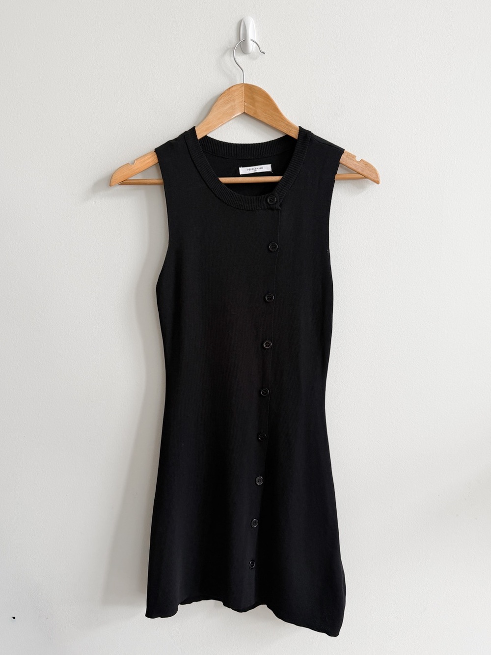 PEPPERMAYO • Not One Time Knit Mini Dress in Black - Picture 4 of 12